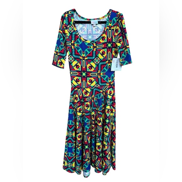 LuLaRoe Dresses & Skirts - NWT LuLaRoe Vibrant Multicolor Midi Dress